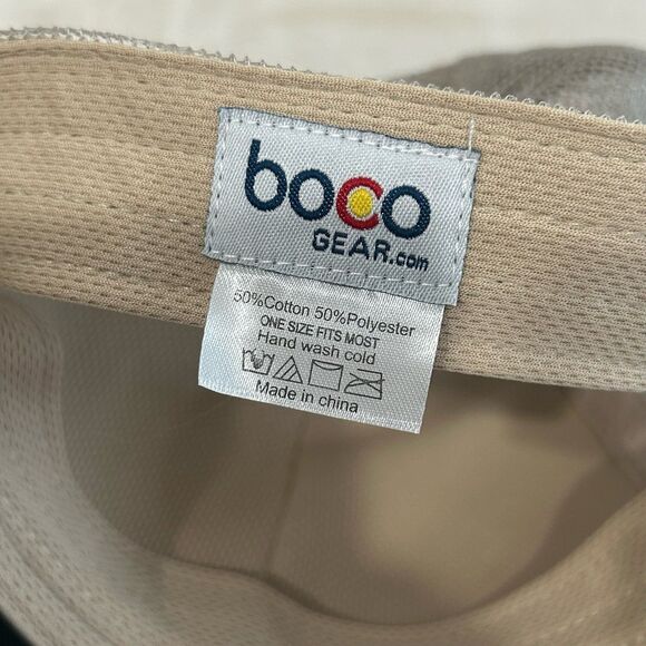 BOCO Cap Hat Unisex Snapback Color Tan SHOW UP Truckers White Gear Fleet Feet - Picture 8 of 10